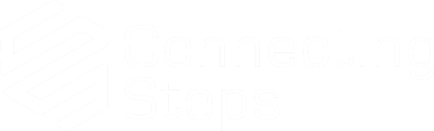 Connecting Steps logo white - transparent