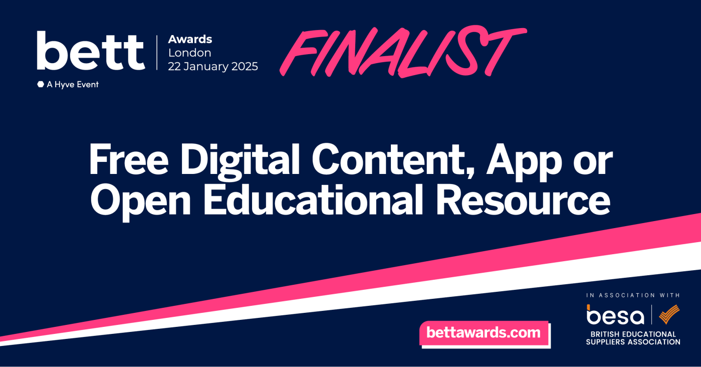 BETT25 FINALISTS LIFree Digital Content, App or Open Educational Resource